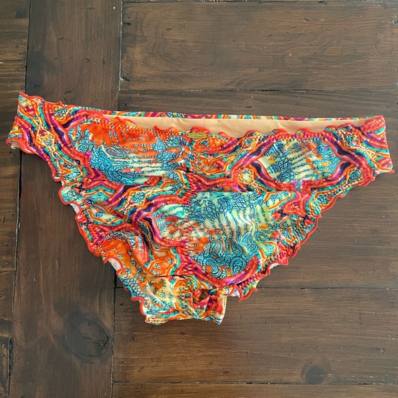 NWT Luli Fama Bikini Bottom- La Bella De Cuba-XL  Seamless Full Ruched Back - Picture 2 of 5